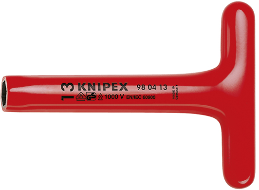 Knipex Dopsleutel T-greep 13 x 300 mm VDE