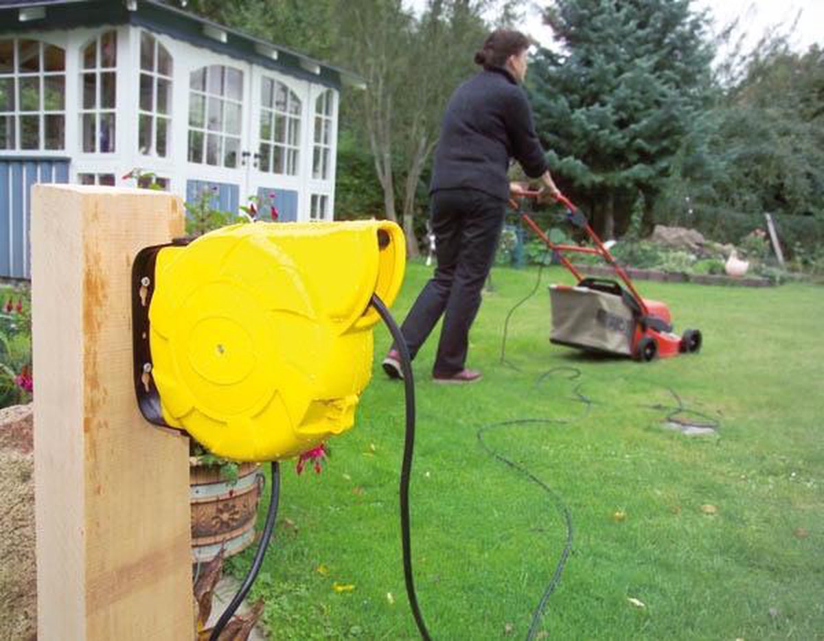 Brennenstuhl Oprolautomaat kabelhaspel IP44 16 m | 1241000300 - Geel