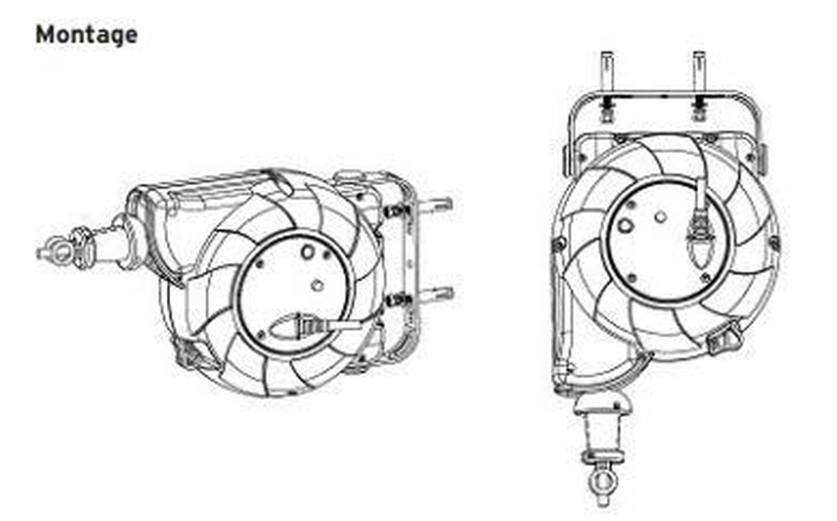 Brennenstuhl Oprolautomaat kabelhaspel IP44 16 m | 1241000300 - Geel