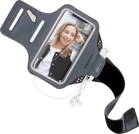 MOBIPARTS Comfort Fit Sportarmband Apple iPhone 11 Pro Max - Zwart