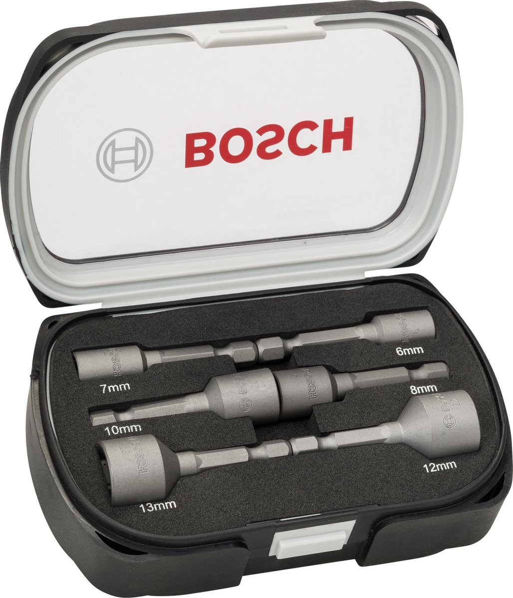 Bosch Robuuste 1/4" Dopsleutelset | 50mm | 6-Dlg | 6 - 13 mm