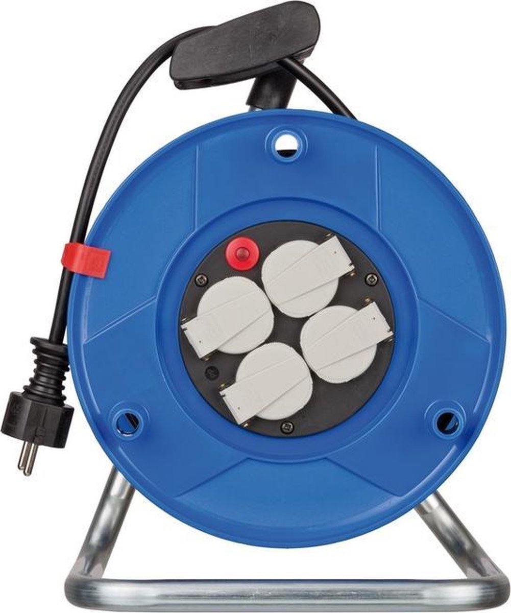 Brennenstuhl Garant Export kabelhaspel 25m H05VV-F 3G1,5 - Blauw