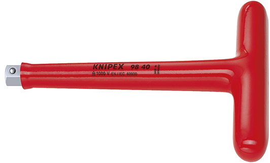 Knipex T-greep met buitenvierkant 1/2" 200 mm