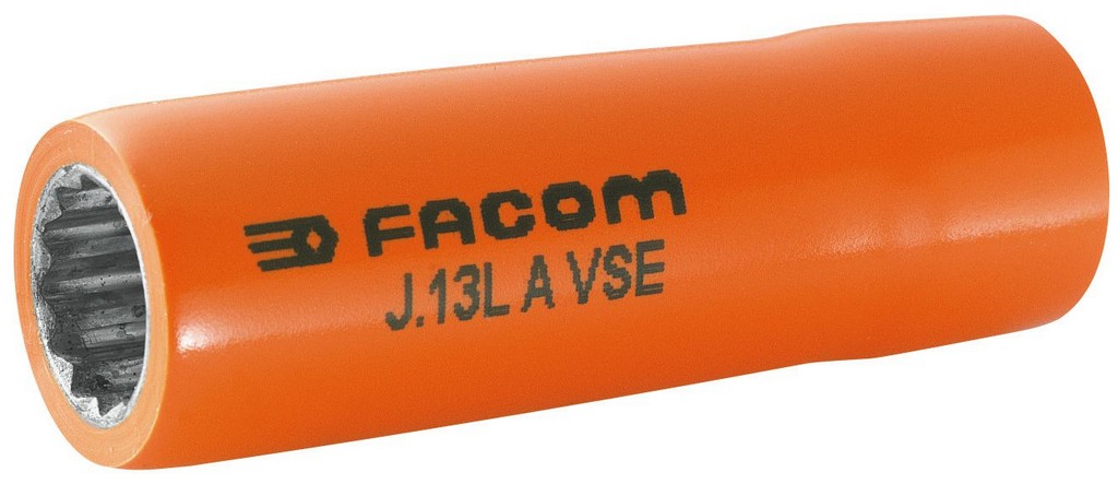 Facom lange 12-kant doppen 3/8&apos; 19mm