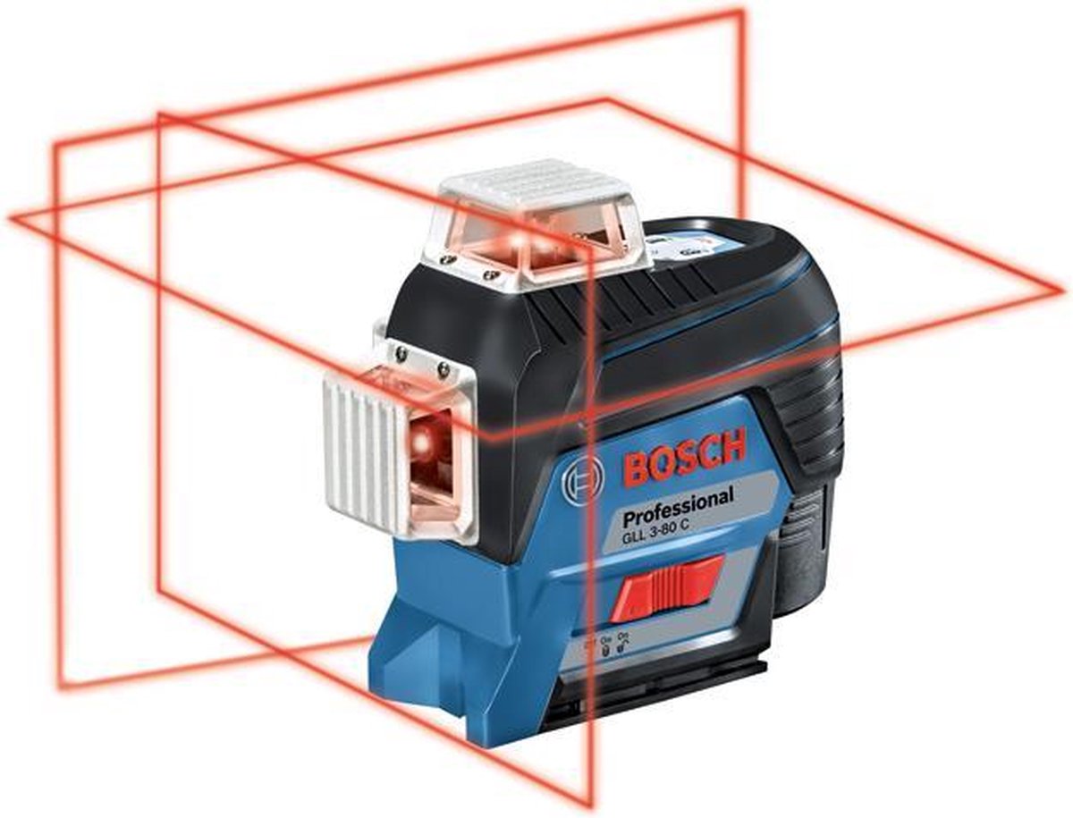 Bosch GLL 3-80 C Kruislijnlaser + BM1 houder in L-boxx