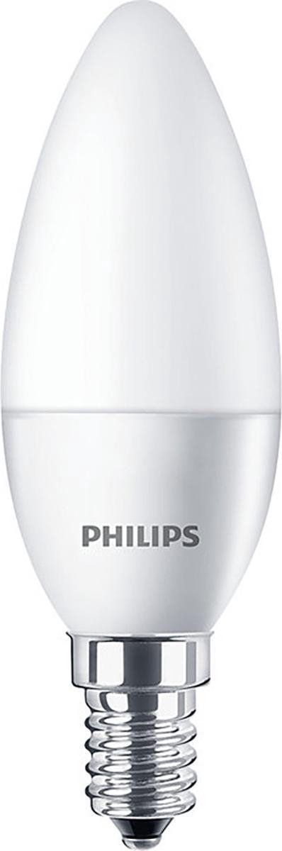 Philips LED kaars 5,5-40W E14 827 B39 mat - Wit