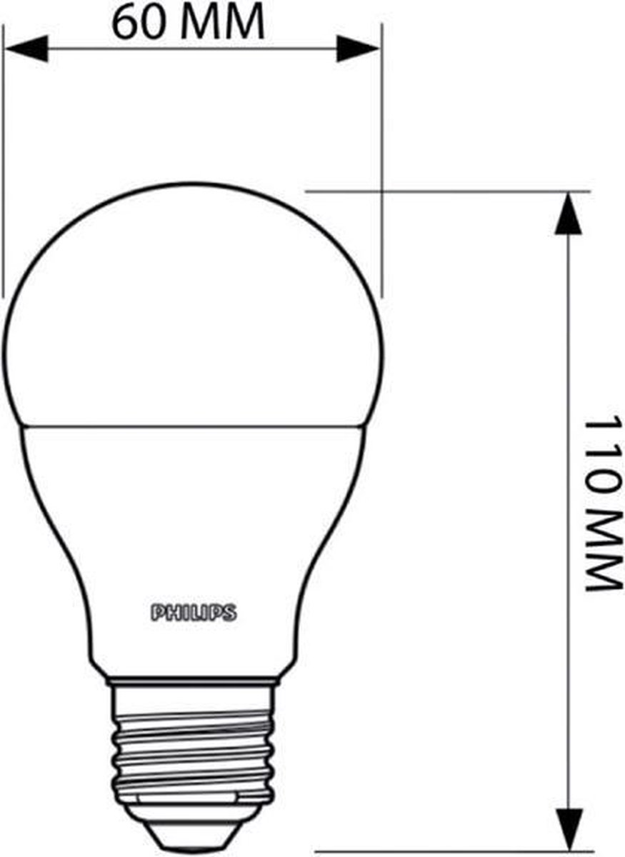 Philips LED A60 11W = 75W E27 2700K