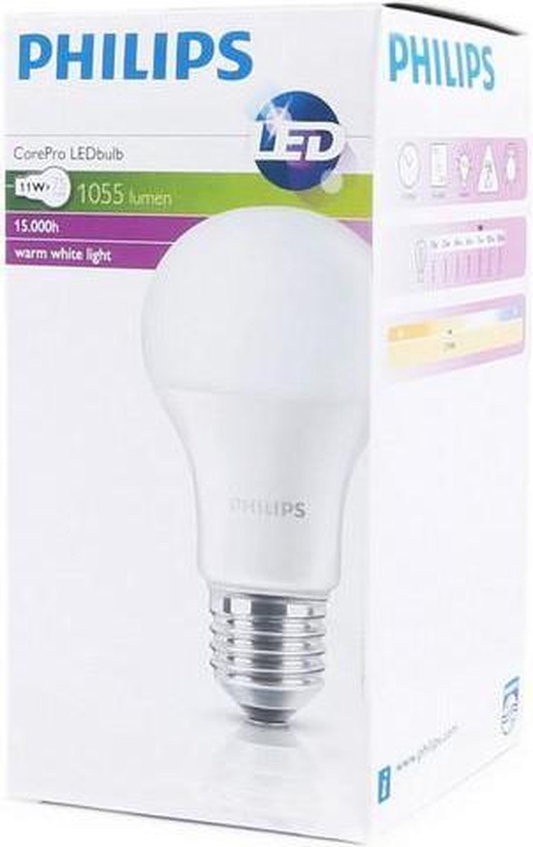 Philips LED A60 11W = 75W E27 2700K