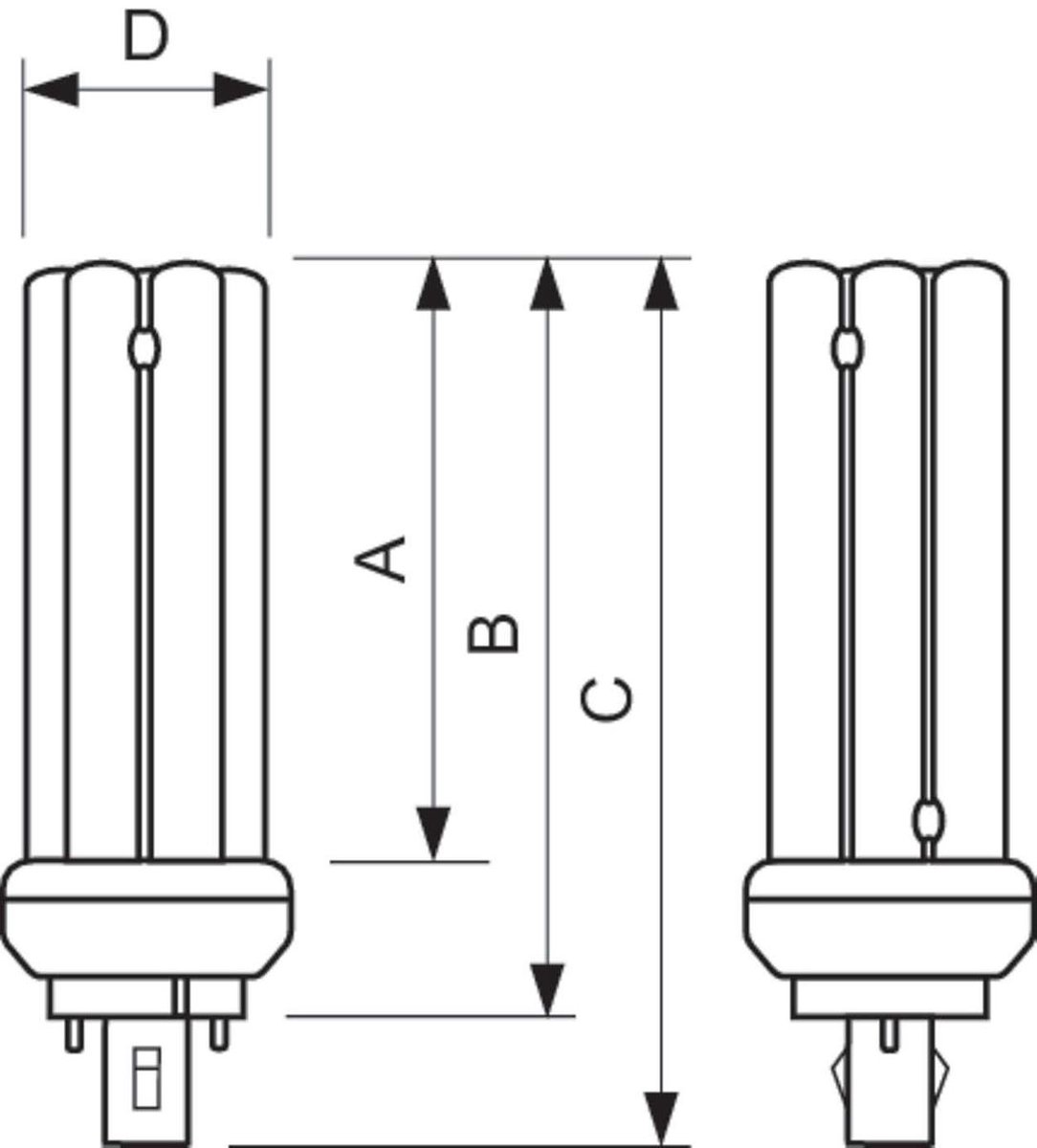 Philips PLT 2P 26W/830 GX24D