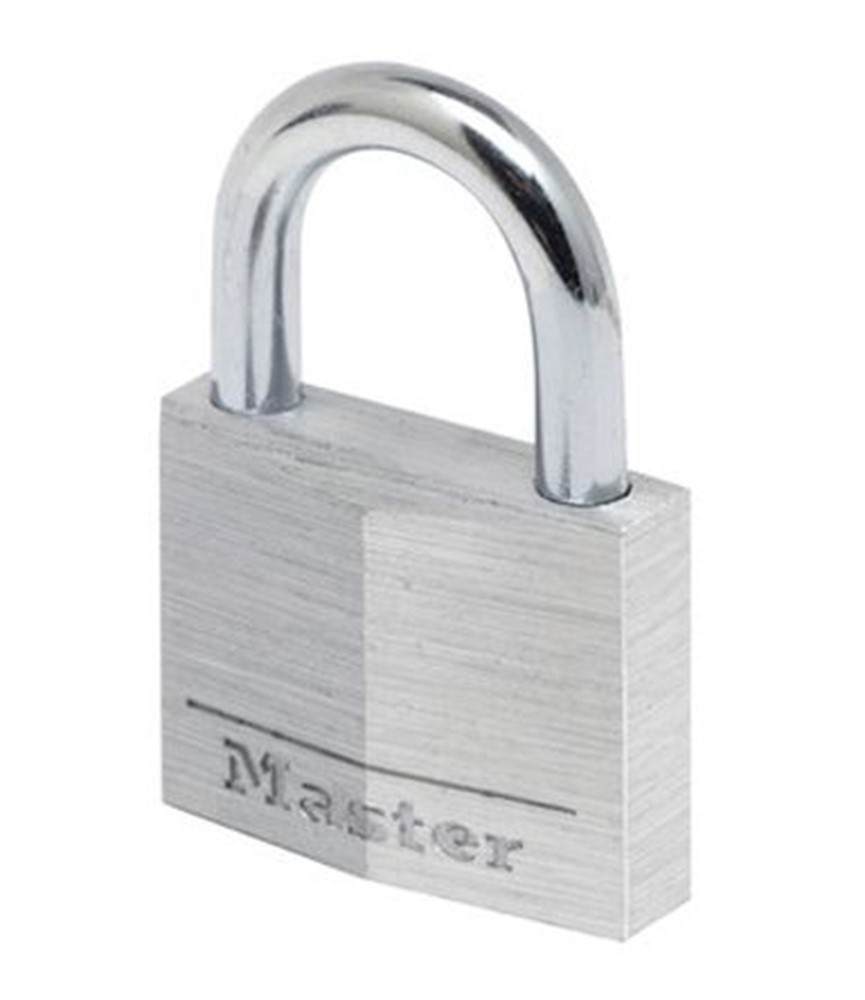 Masterlock 50mm - 25mm hardened steel shackle, 7mm diam. - double locking - 5-pin