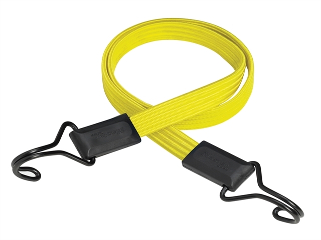 Masterlock Flat bungee 100cm - colour : yellowdouble reverse hook