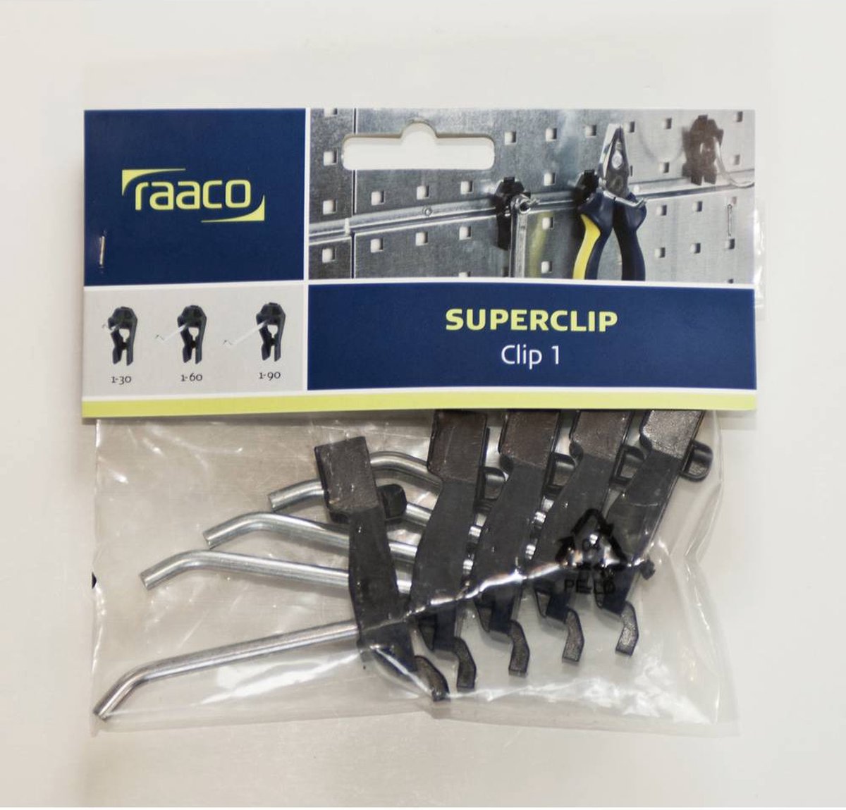 Raaco Enkele haak type 1, L90 mm (per 5),5x1-90