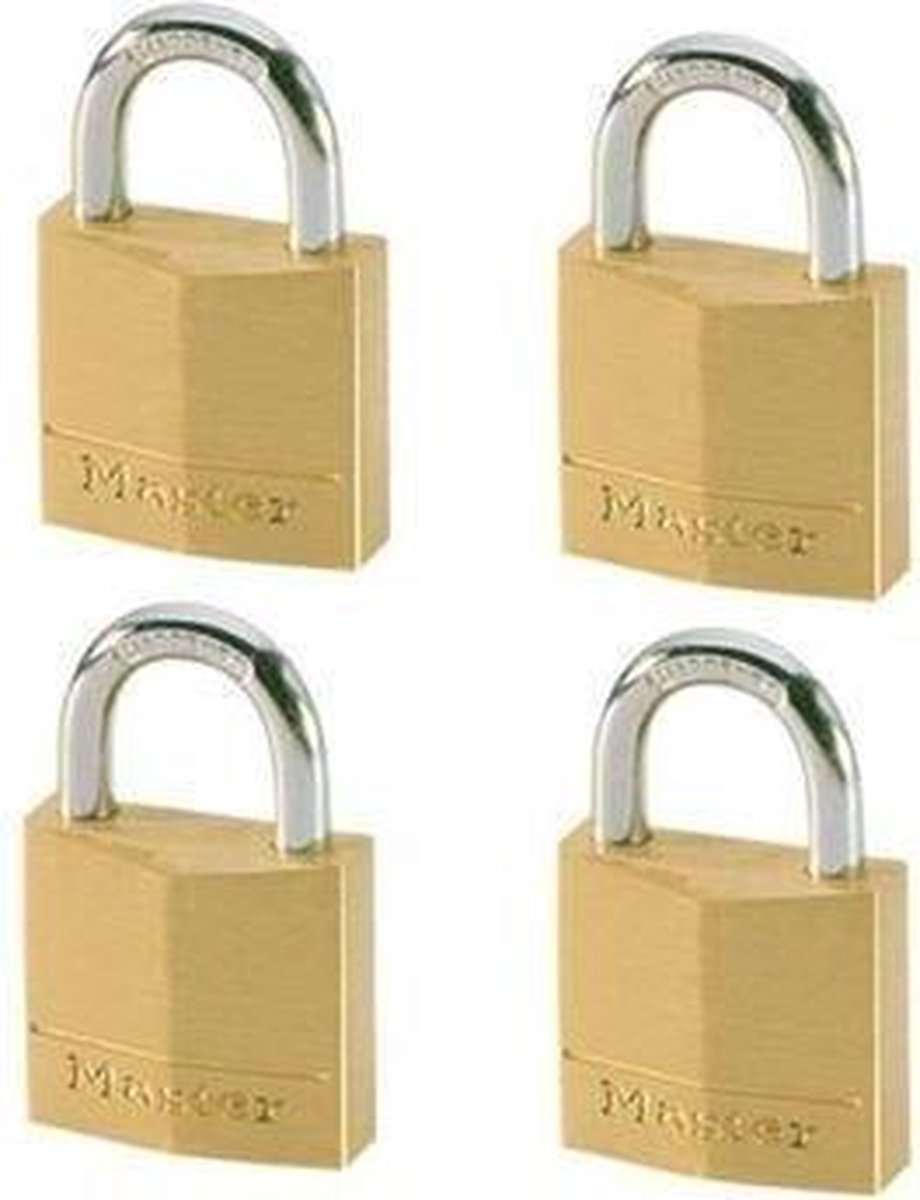 Masterlock 4 x 30mm padlocks ref. 130EURD - keyed alike padlocks