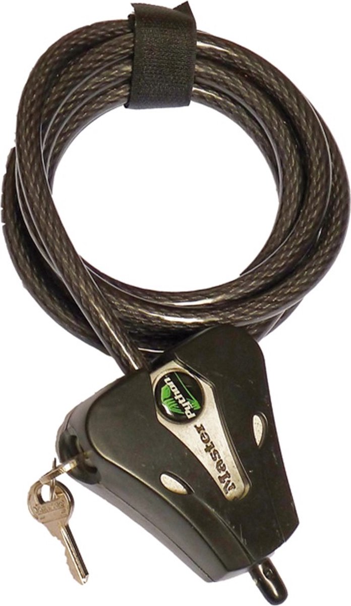 Masterlock Adjustable cable 1.80m x Ø 8mm - braided steel - 2 keys