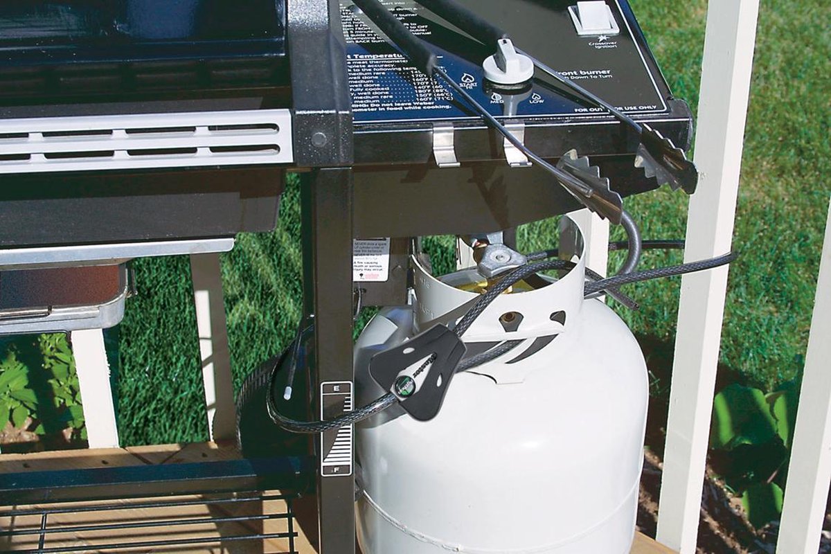 Masterlock Adjustable cable 1.80m x Ø 8mm - braided steel - 2 keys