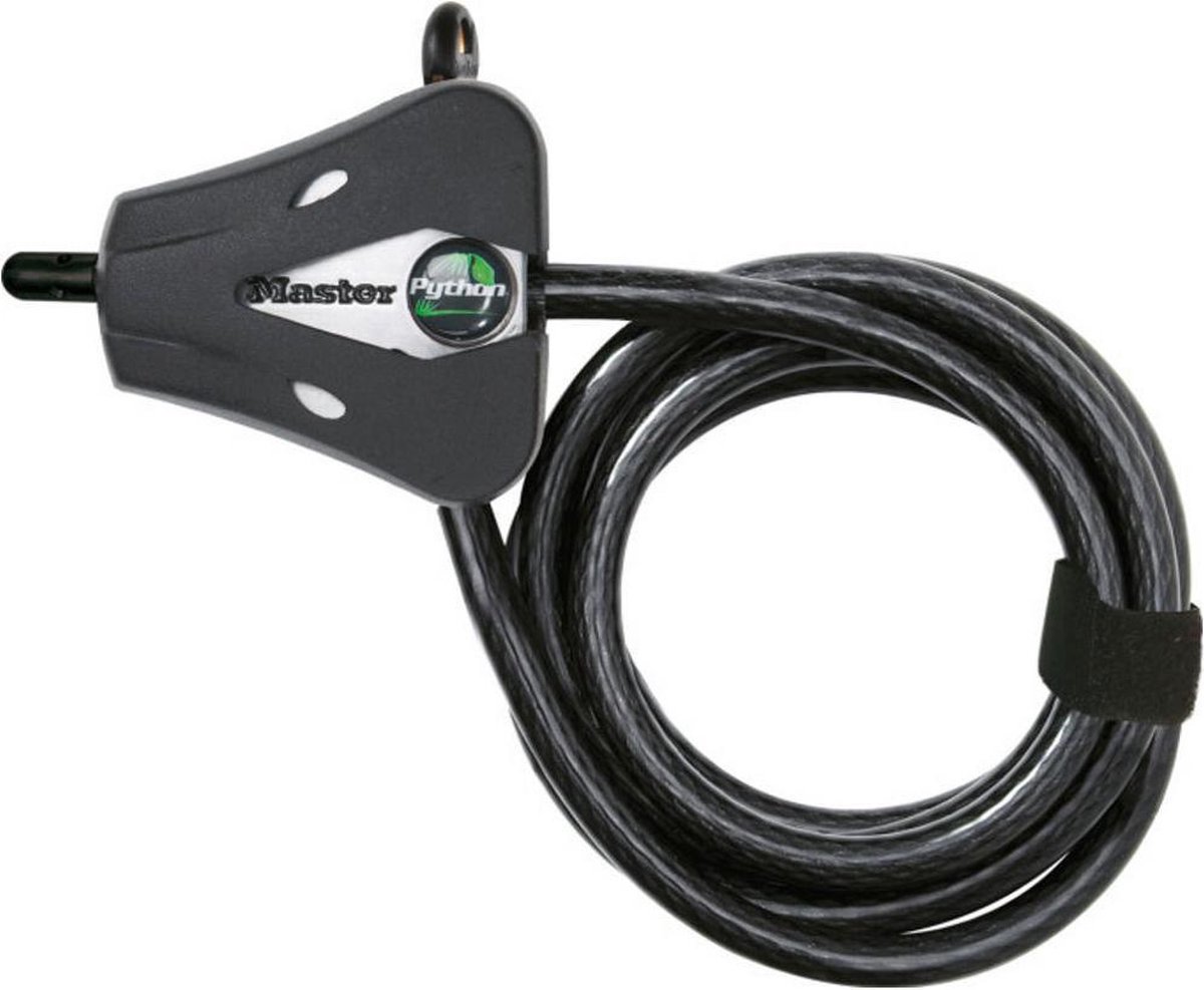 Masterlock Adjustable cable 1.80m x Ø 8mm - braided steel - 2 keys