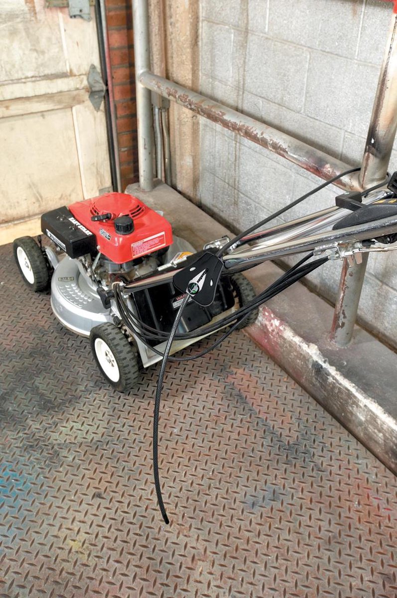 Masterlock Adjustable cable 1.80m x Ø 8mm - braided steel - 2 keys