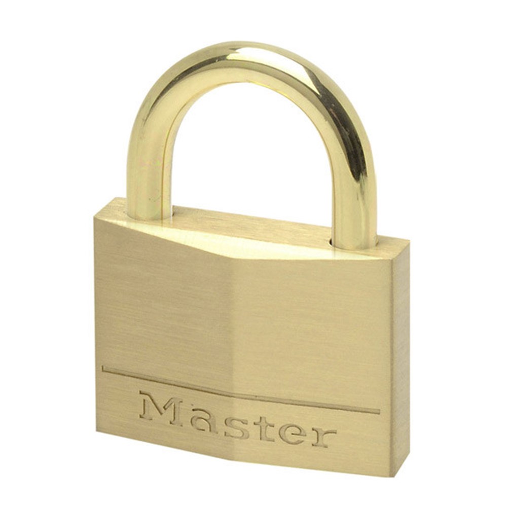 Masterlock 45mm - 24mm brass shackle, 6mm diam. - 4-pin cylinder
