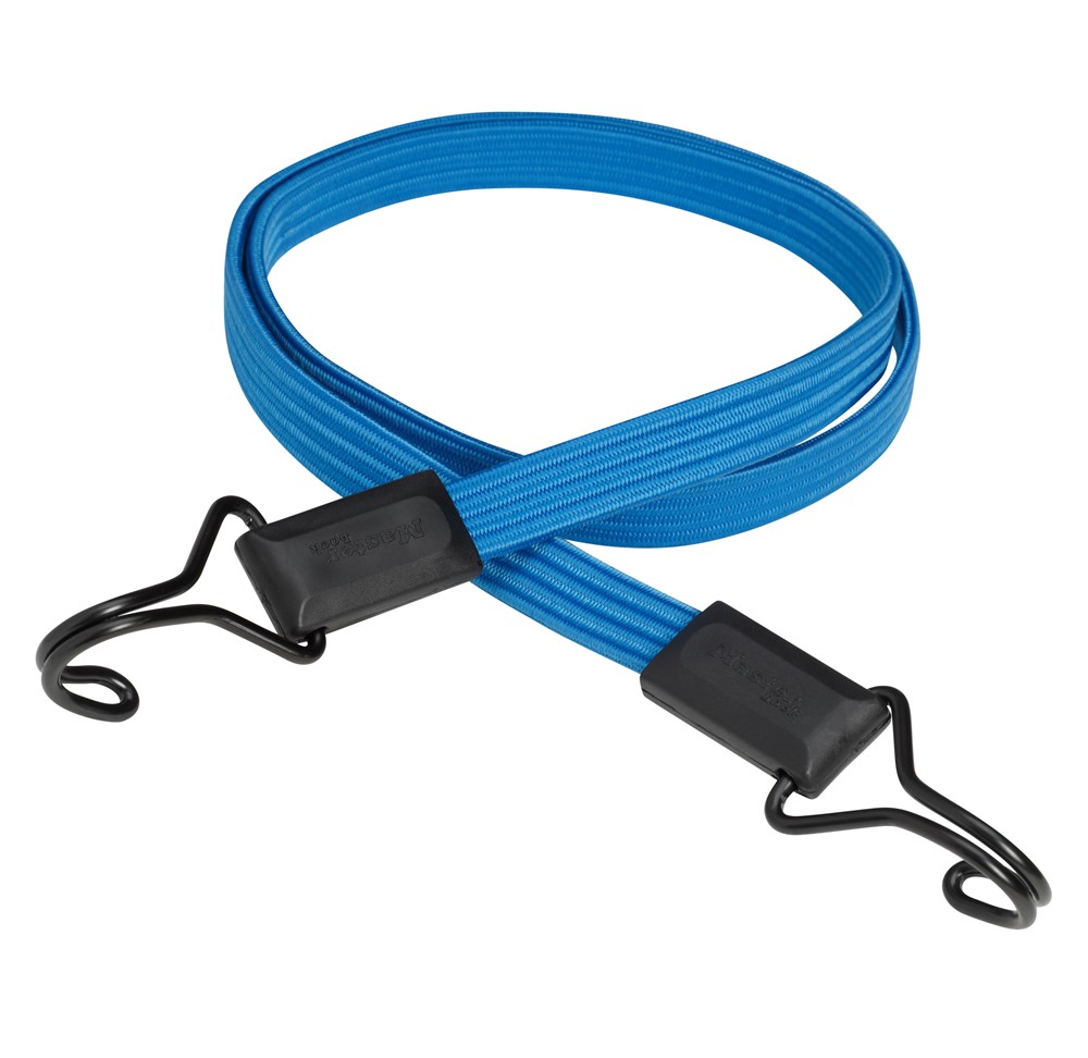 Masterlock Flat bungee 120cm - colour : dark bluedouble reverse hook