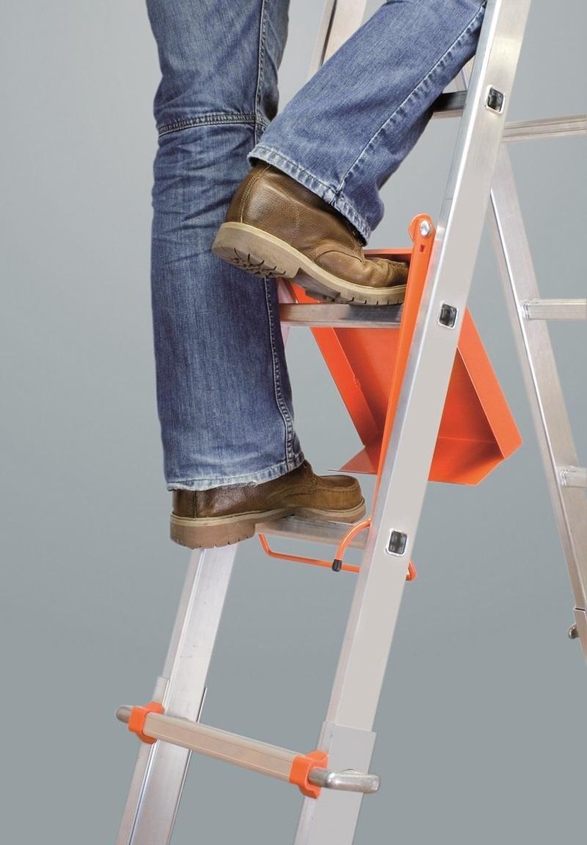 Little jumbo Professionele telescopische vouwladder 4x6 treden Waku