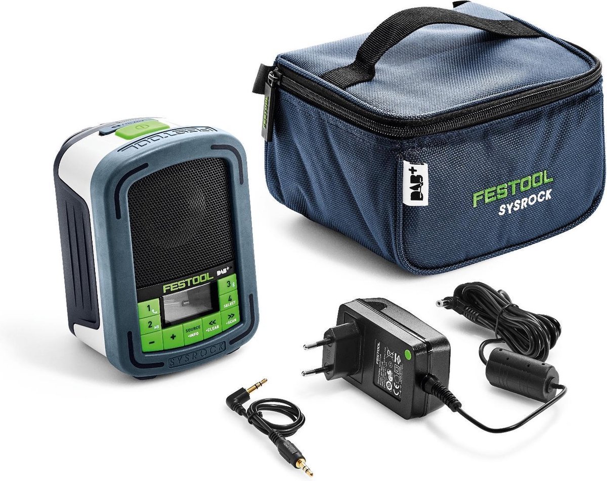 Festool BR 10 DAB+ Digitale Bouwradio ideaal voor de bouwplaats