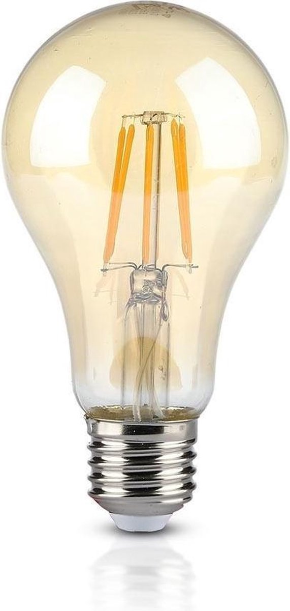 V-tac LED filament standaard A67 E27 extra warm wit 8 Watt