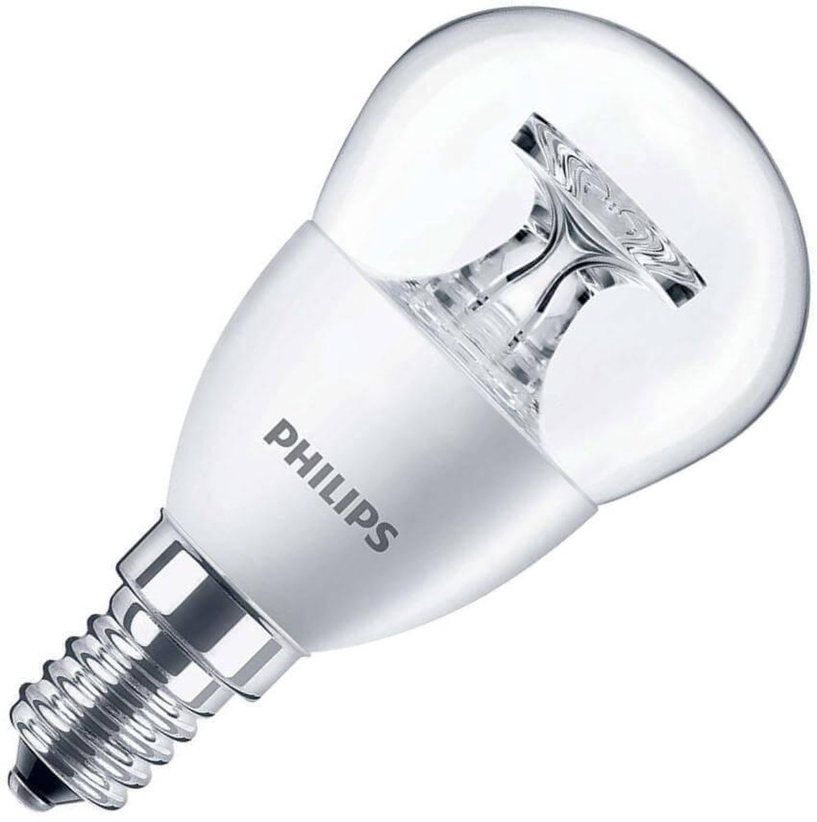 Philips LED kogel 5,5-40W E14 827 P45 helder - Wit
