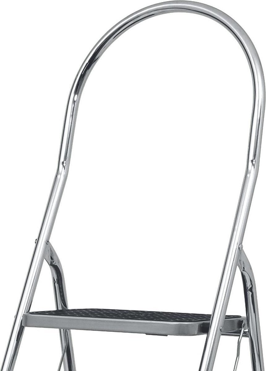 Altrex Cromato huishoudtrap 3-treeds met hoge beugel - Silver