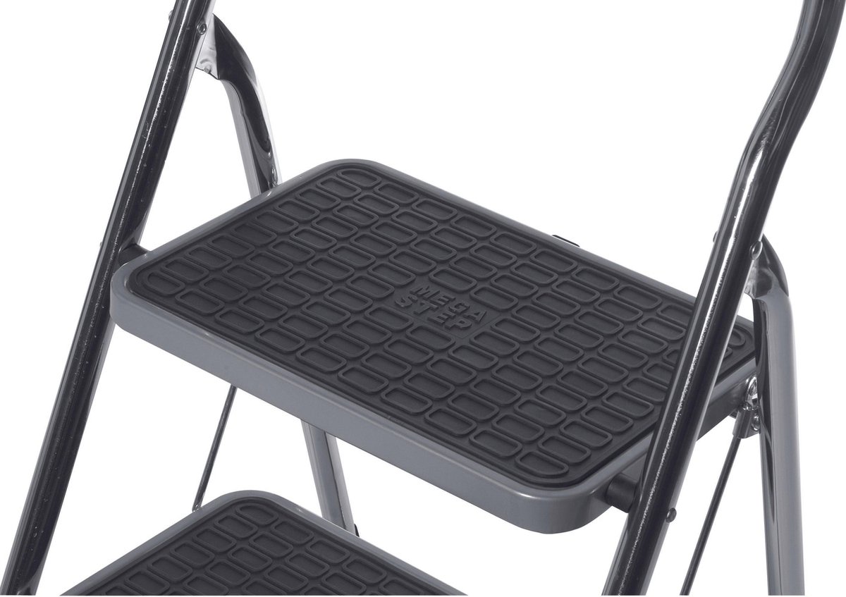 Altrex Cromato huishoudtrap 3-treeds met hoge beugel - Silver