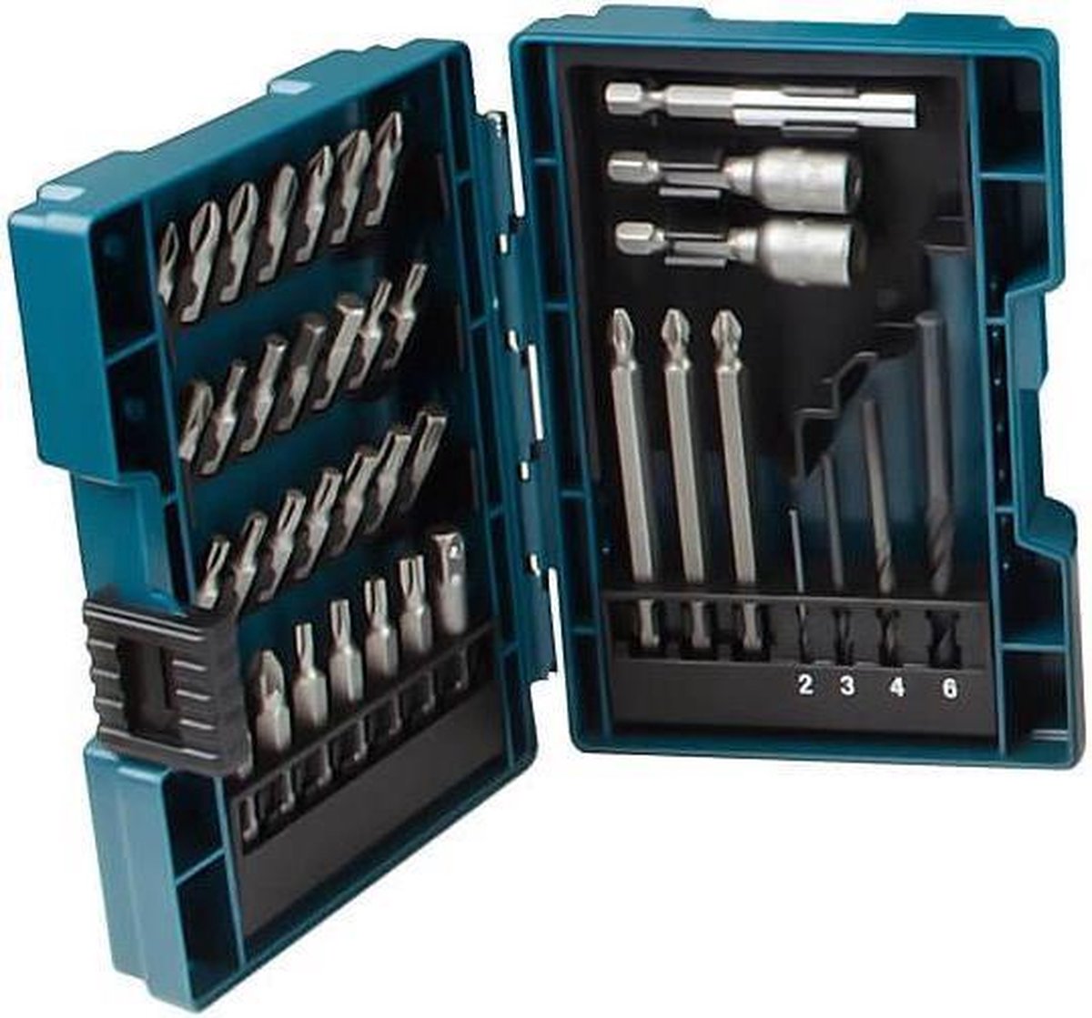 Makita Boor- en Bitset 38 delig in kunstof box B-54106