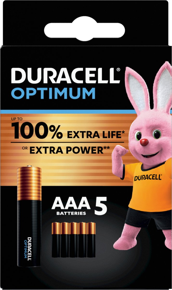 Duracell Alka Optimum AAA-batterijen 5 stuks