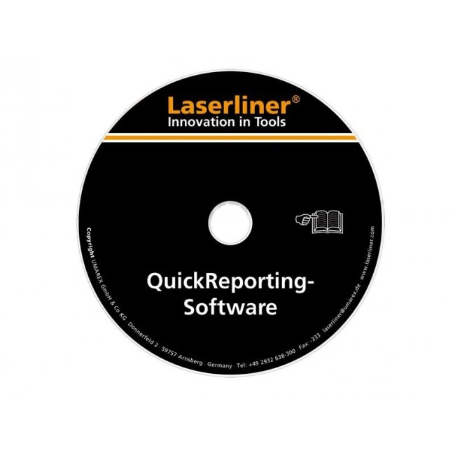 Laserliner Quickreporting software voor TV, TCC, TCV en TVC XP 082.089