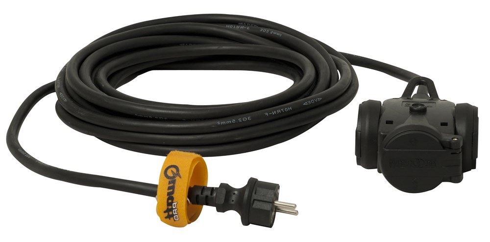 QwattPro Hangkoppeling 3xRA 10m 3G1,5 H07RN-F - 2571002