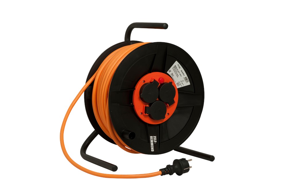 Tieman kabelhaspel BM300 RA 50m 3G1,5 H05VV-F oranje - 1111132