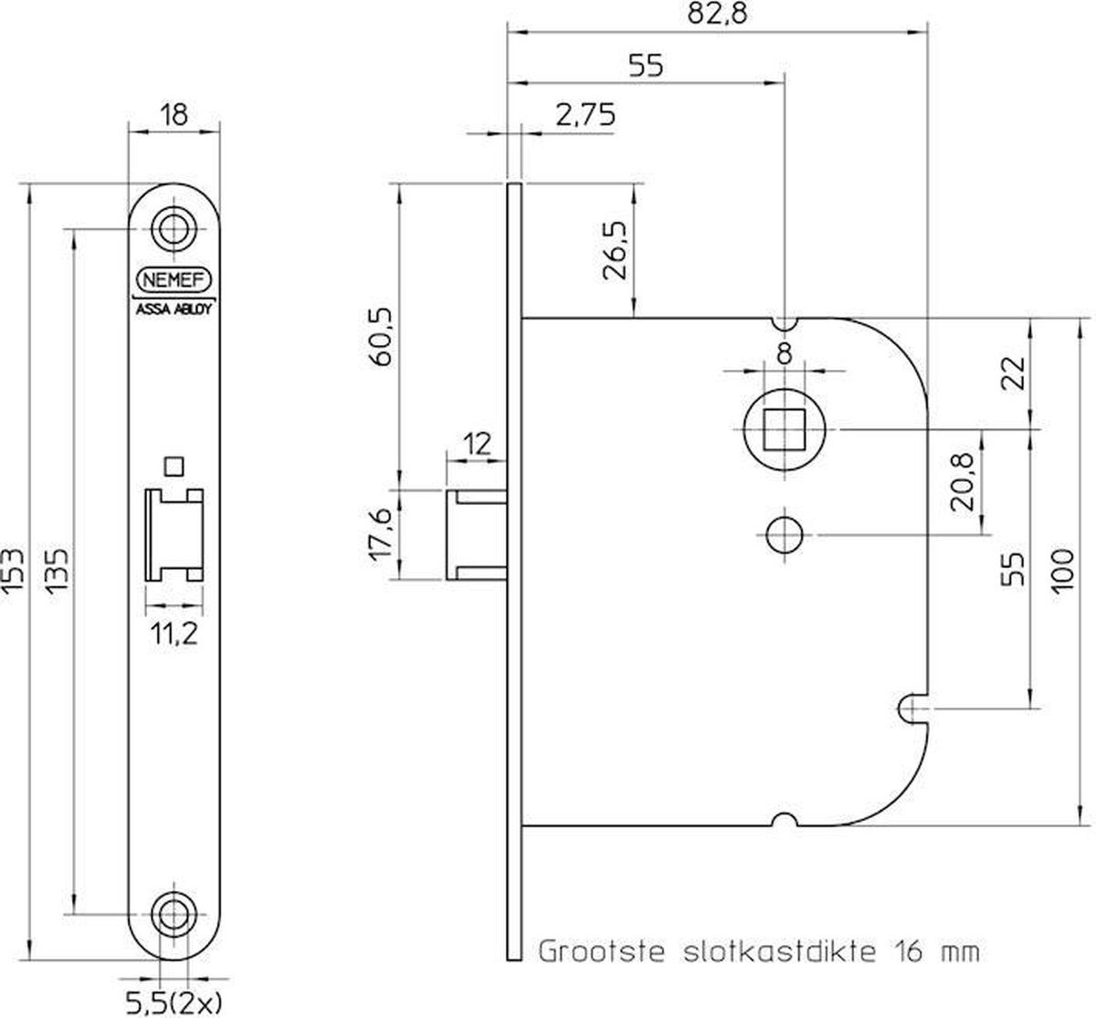 Nemef Loopslot 1435-55Mm Ls Loopslot 1435-55Mm Ls - 9143500552