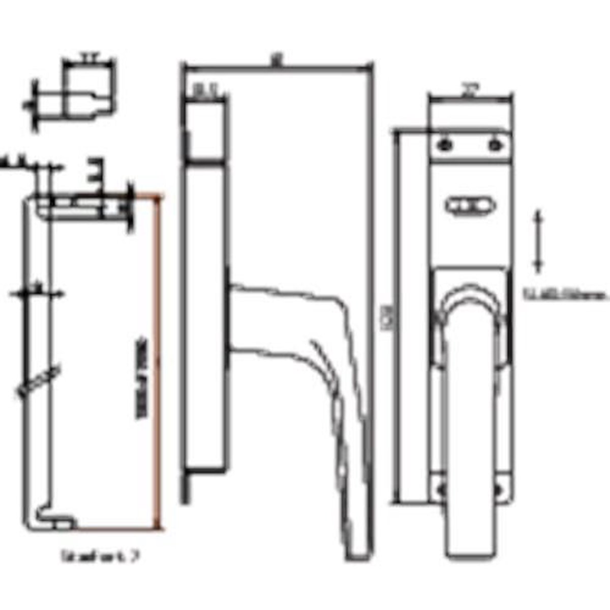 Nemef Krukespagnolet 7E1/2/34 Rs/Ls Zonder Staaf,Krukespagnolet 7E1/2/34 Rs/ - 9000734050