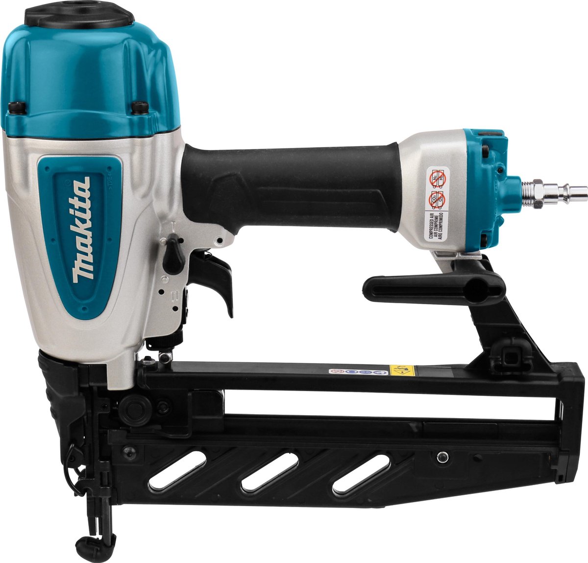 Makita AF601 minibrad tacker 6.4cm op perslucht in koffer