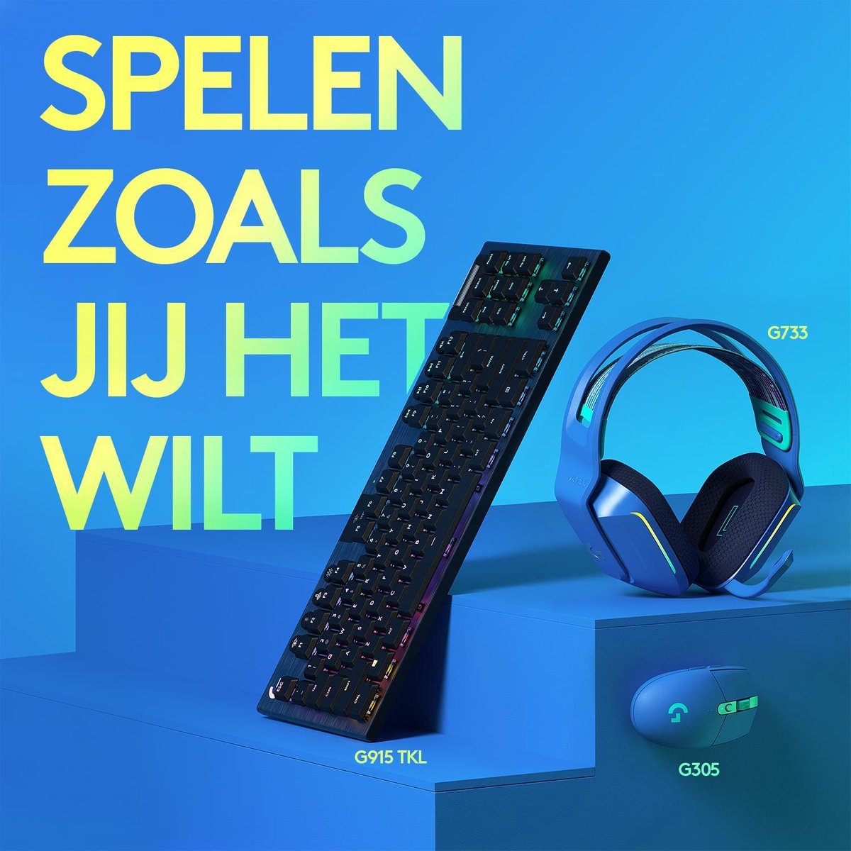 Logitech 305 Lightspeed Draadloze Gaming Muis - Blauw