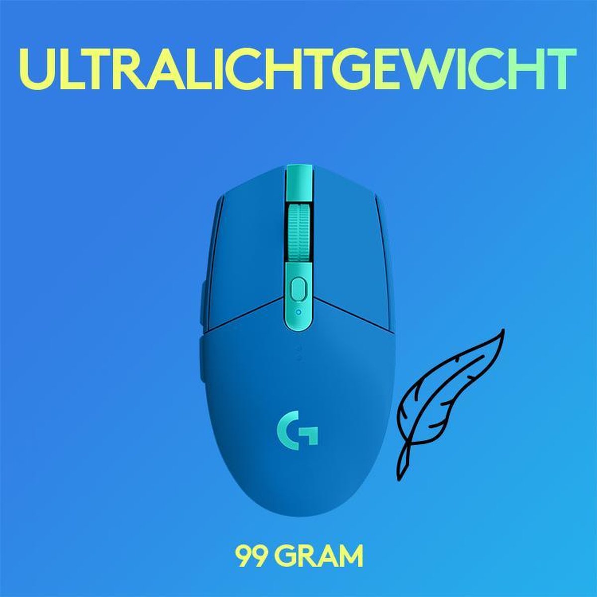 Logitech 305 Lightspeed Draadloze Gaming Muis - Blauw