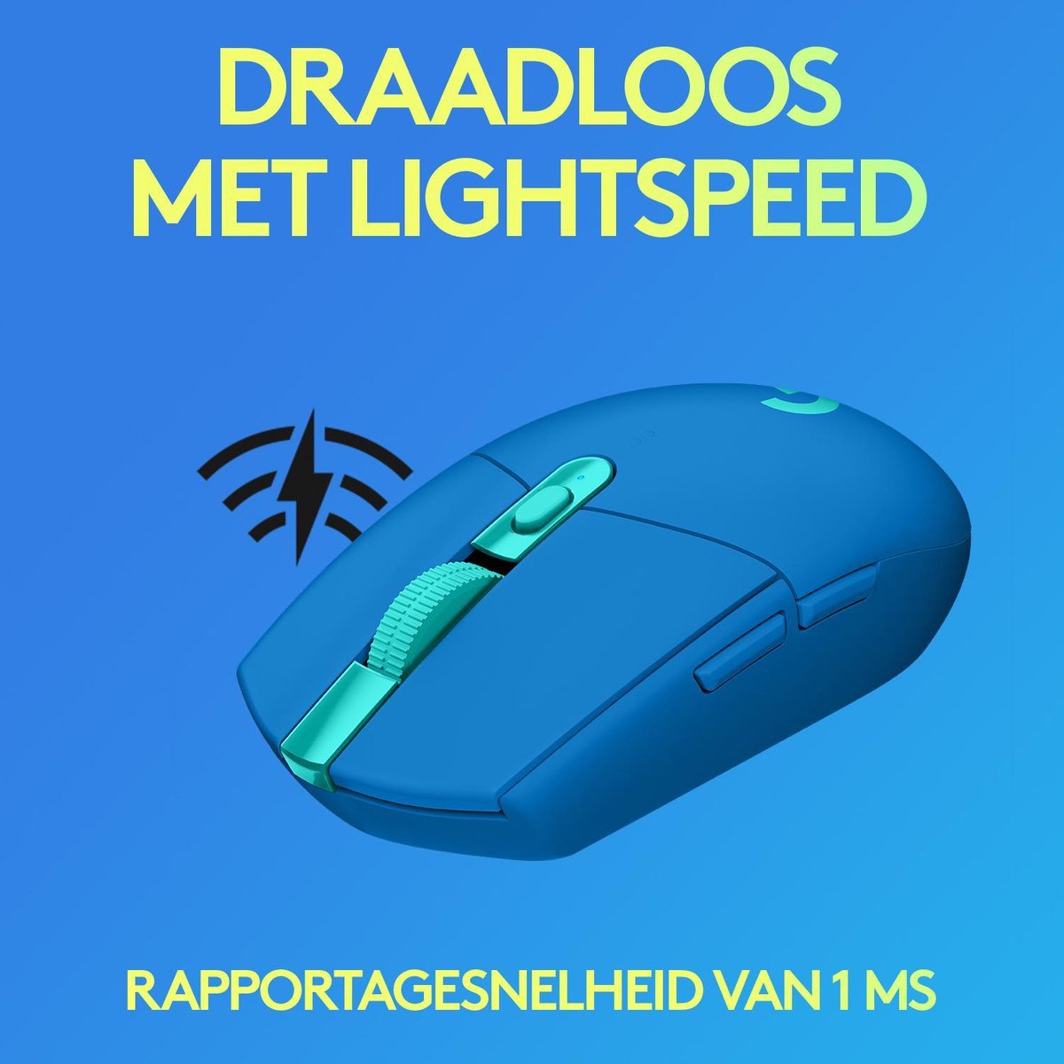 Logitech 305 Lightspeed Draadloze Gaming Muis - Blauw