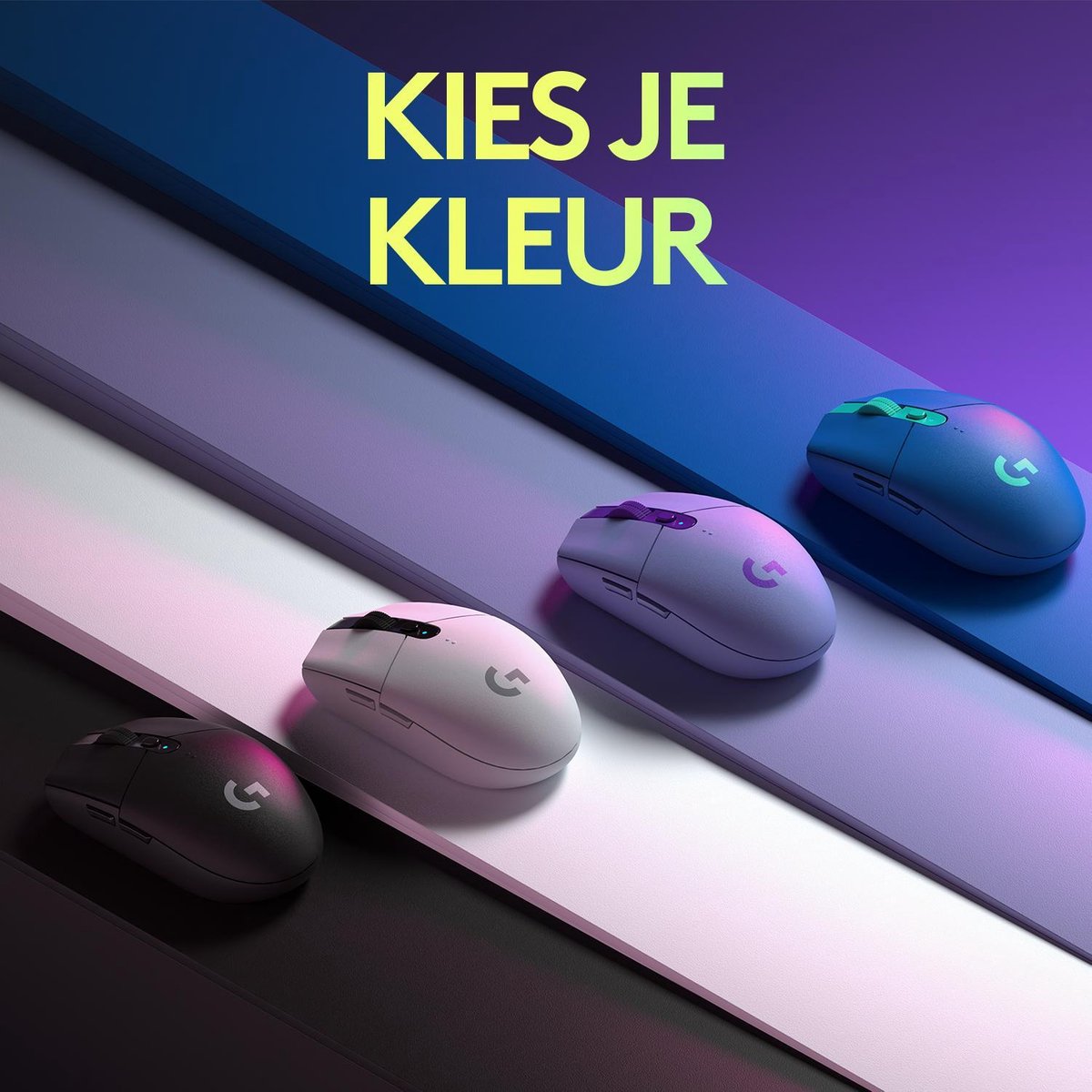 Logitech 305 Lightspeed Draadloze Gaming Muis - Blauw