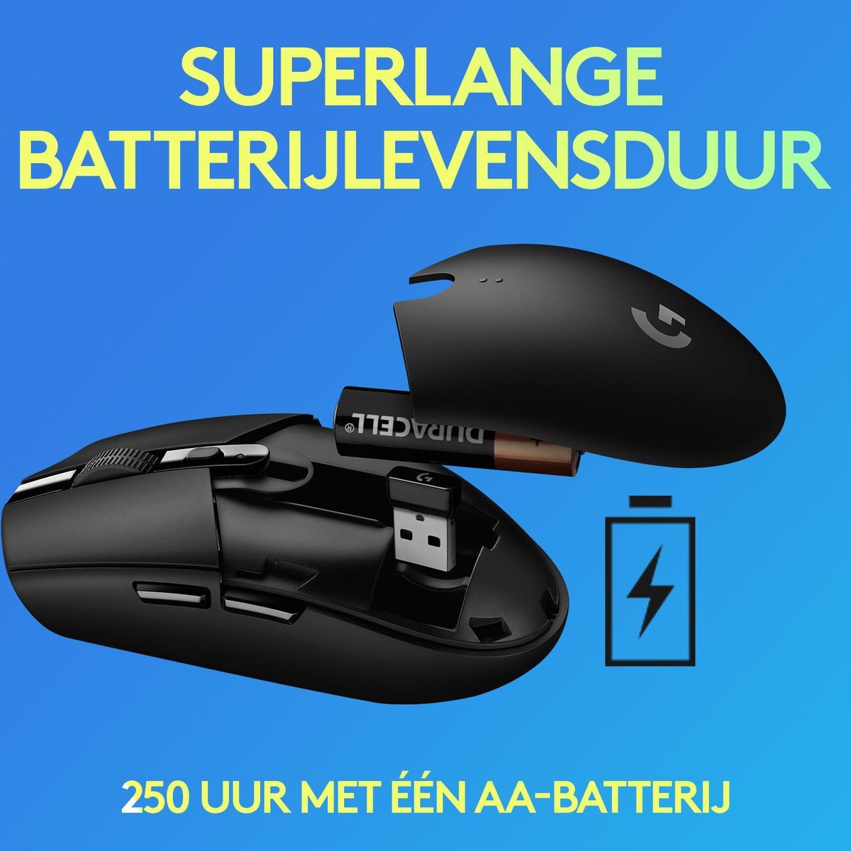 Logitech 305 Lightspeed Draadloze Gaming Muis - Blauw