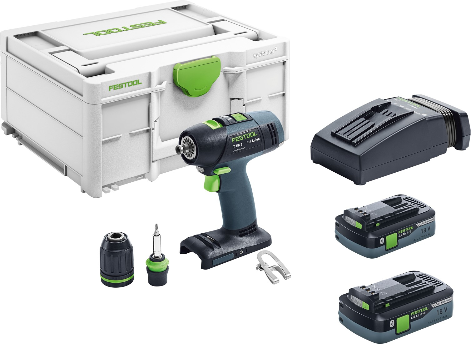 Festool T 18+3 HPC 4,0 I-Plus Accuschroefboormachine | Li-ion 4.0Ah