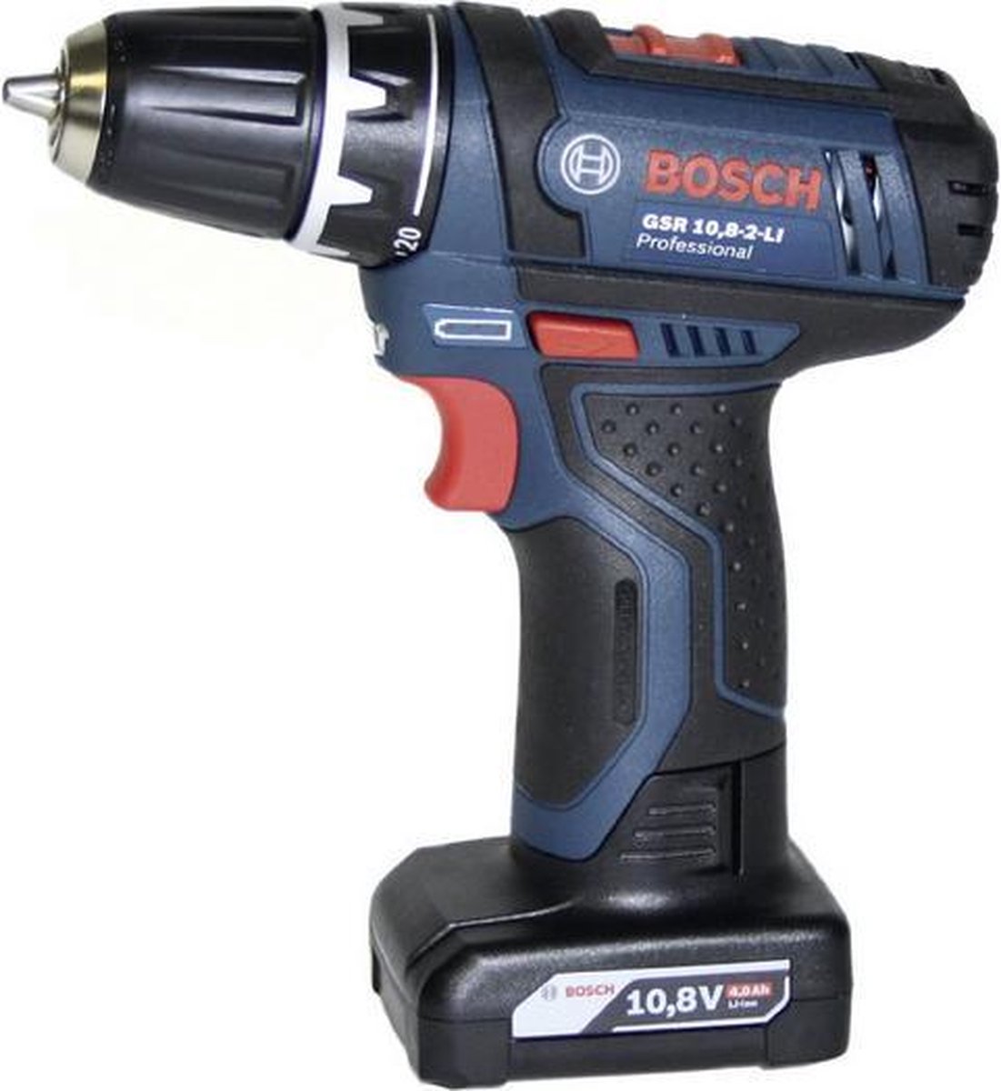 Bosch GSR 12V-15 accuboorschroevendraaier | 12v 2.0Ah + 4.0Ah accu | + 39 accessoires - Blauw
