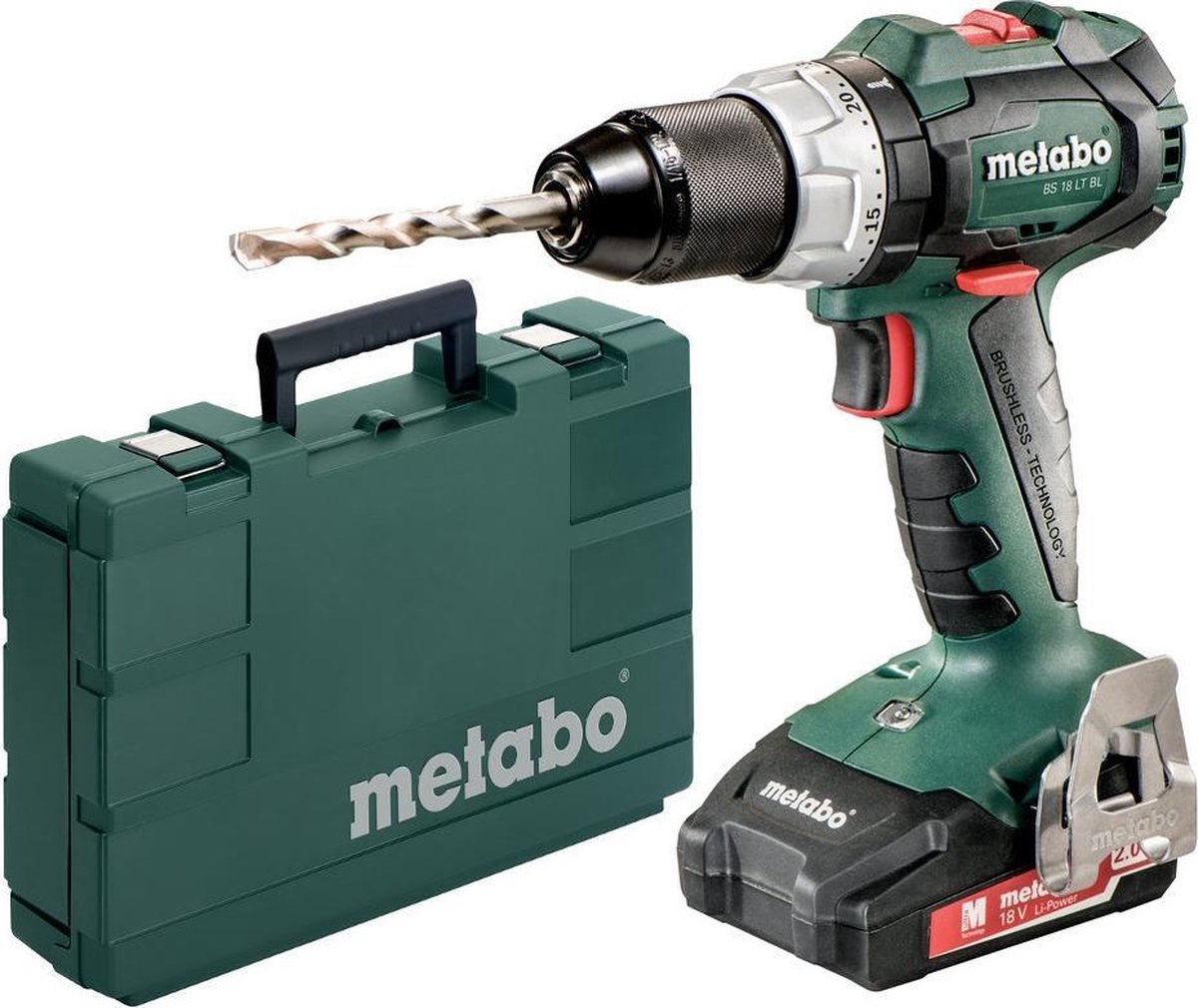 Metabo BS 18 LT BL Accu Boormachine 18V 2.0Ah Li-Ion