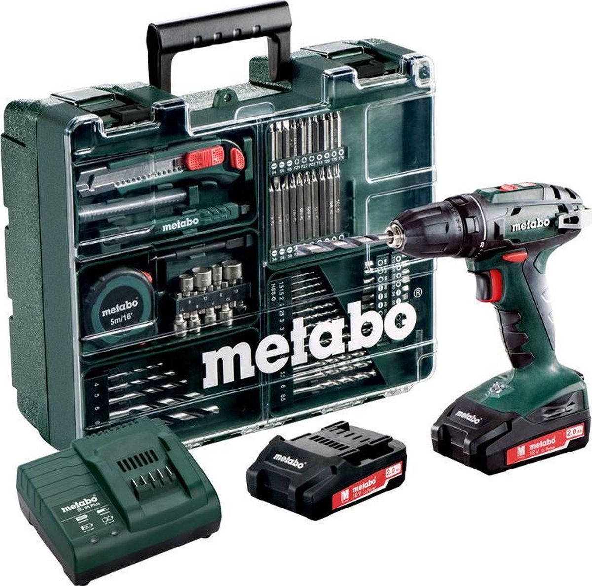 Metabo BS 18 SET MOBILE WORKSHOP accu-boorschroevendraaier | 18 Volt 2.0Ah
