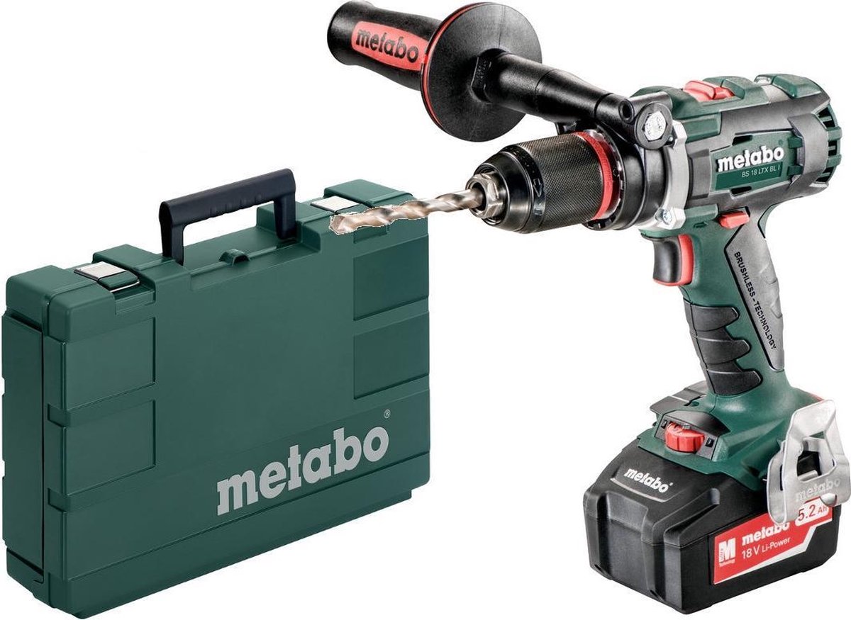 Metabo BS 18 LTX BL I koolborstelloos accuboormachine | 18v 4.0Ah