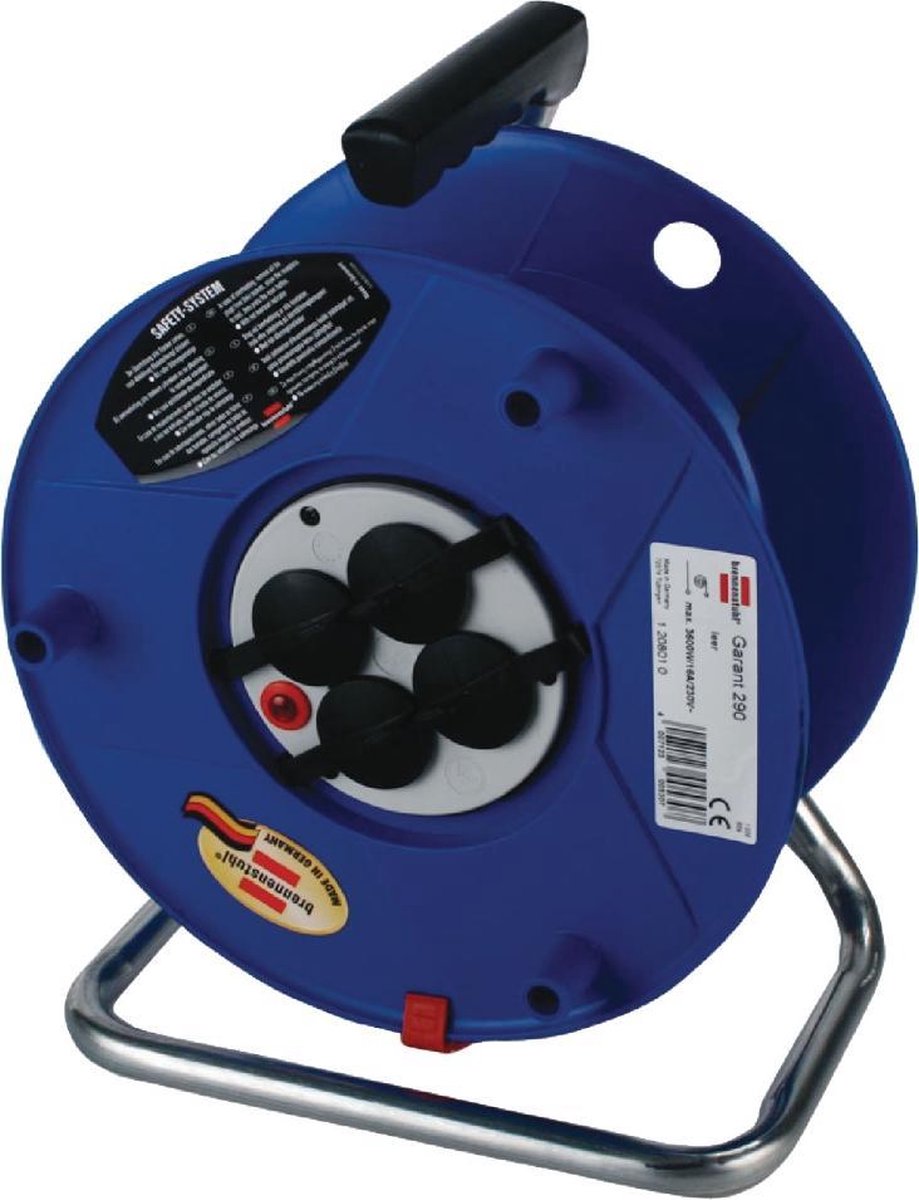 Brennenstuhl Kabelhaspel Garant | Leeg |1208010 - Blauw