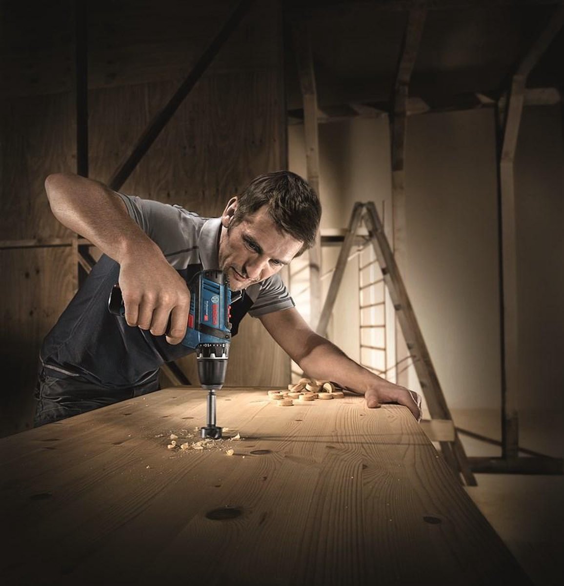 Bosch GSR 12V-15 accuboorschroevendraaier | 2.0Ah Li-Ion | in L-Boxx - Blauw