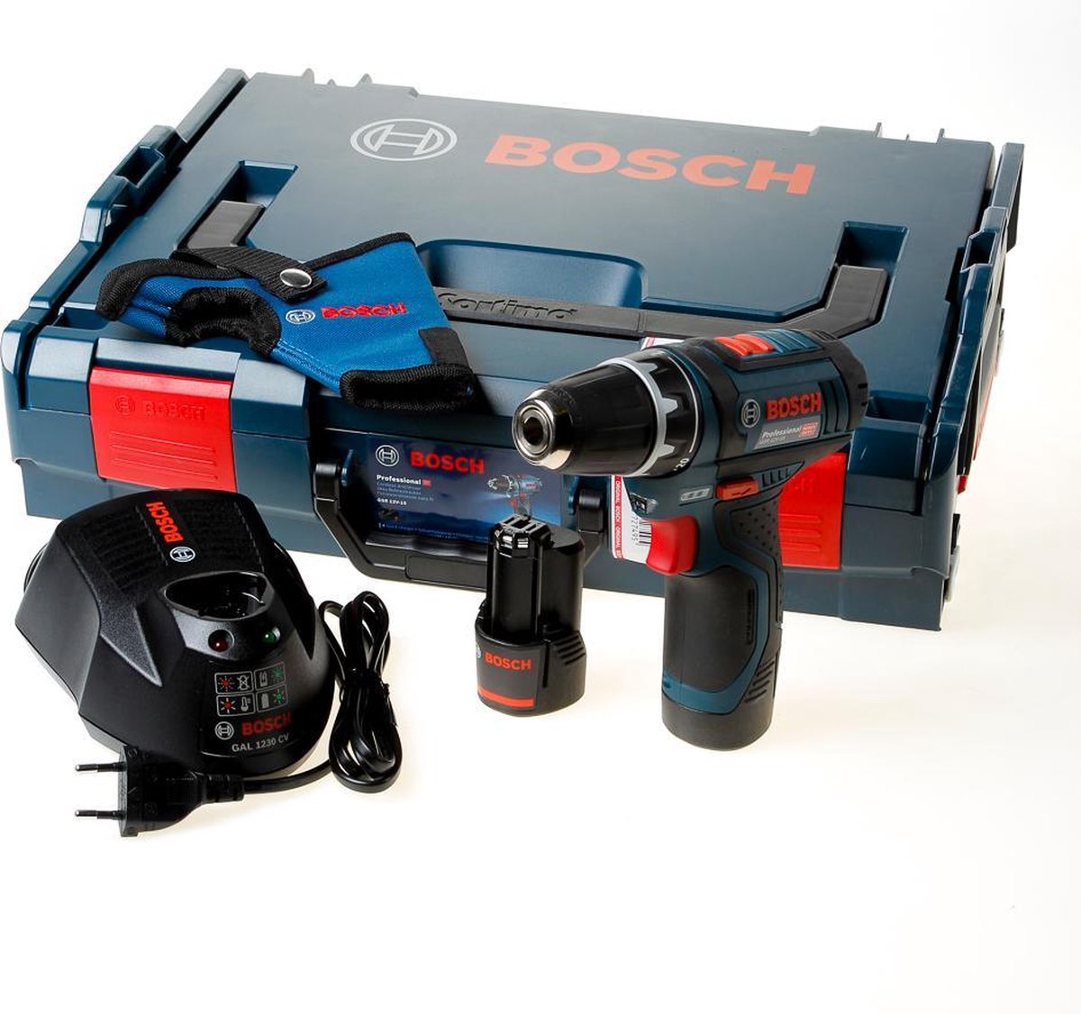 Bosch GSR 12V-15 accuboorschroevendraaier | 2.0Ah Li-Ion | in L-Boxx - Blauw